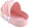 rockible Baby Flower Box, Cradle Floral Basket Romantic, Contatiner Ornaments Flower Arrangement Presents Wrapping Bag, Pink