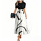 MOKBAY Robe de Cocktail Femme Beige Elegant Soiree Fleurie Maxi Dress Ample Manche Courte avec Ceinture Col Rond de Plage D'été Vente Flash du Jour Et Soldes de Soirée Robe Femme Longue Beige S