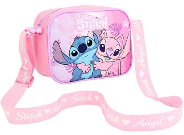 Disney Lilo & Stitch Angel Shoulder Purse - Mädchen Crossbody Handtasche mit verstellbarem Riemen - Offizielles Cartoon-Charakter-Geschenkzubehör