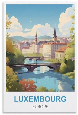 Puzzle für Erwachsene, Luxemburg, Europa, Puzzle für Erwachsene, Lernspiel, Herausforderungsspielzeug, 1000 Teile, 70 x 50 cm