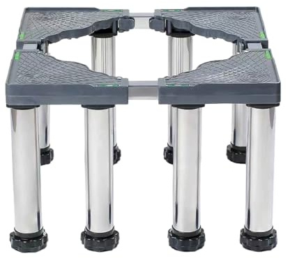 Base Lavatrice Antivibrazione Lavatrice a 8 Piedi Carico Orso 90 KG Regolabile Larghezza 45-70 cm per frigorifero lavatrice rockner congelatore Alta:29-32cm