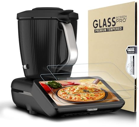 Xahpower 2 Pezzi Pellicola Protettiva per Bimby TM7, 9H Durezza, Anti Graffio, Anti-impronte, Vetro Temperato Compatibile con Vorwerk Thermomix TM7