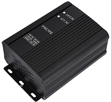 Aolidsive Cargador de Batería Automático de Goteo, Batería Inteligente de Aleación de Aluminio de 12V para Uso en Generador, AC100-240V (12V)