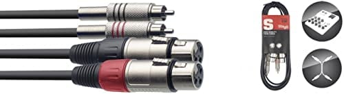 Stagg STC060CMXF Câble Double f. XLR/m - 60cm