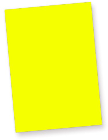 Neonpapier EXTREEEM Grell NEON Gelb 100 Blatt DIN A4, 80 g/qm Briefpapier, Leuchtpapier Party Deko Bastelpapier