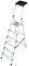 KRAUSE Stehleiter Secury mit Multigrip System, 6 Stufen, 126542