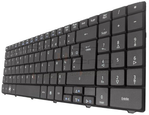 ARMORMICRO® - Clavier pour Acer Aspire 5334 5734Z Compatible 5241 5332 5516 5517 5532 5534 5541 5541G 5732Z 5732ZG 7715Z Français AZERTY Noir