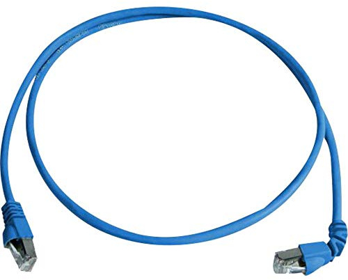 Telegärtner Cat. 7 MP8 FS 600 LSZH 2.0 m; 1 x 90-Degrees 2 m blau Netzwerk-Kabel – Netzwerk-Kabel (2 m, Blau)