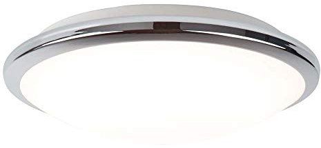 Searchlight 7938-30CC Flush Ceiling Light in Chrome with Frosted Glass