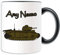 Personalisierbares Geschenk – Panzer-Tasse (Militär-Design-Thema, Farboptionen) – jeder Name Nachricht auf Ihrem einzigartigen – Armee Streitkräfte Soldat Weltkrieg Waffe Kampffahrzeug Kanone