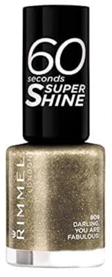 Rimmel London, 60 Seconds Super Shine, Colección Tom Daley, Esmalte de uñas, 010 Gold Medal, 8 ml