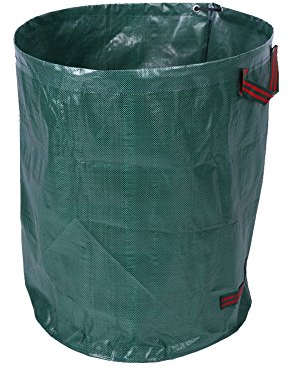 SOULONG 2 x 270L Grün Gartenabfallsack, Große Kapazität Gartensäcke aus Hochwertige Polypropylen, Wasserdicht und reißfest Laubsäcke