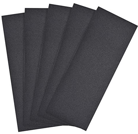 sourcing map 220 Grits Sanding Sheets 9-inch x 3.6-inch Wet Dry Silicon Carbide Sandpaper for Wood Furniture Metal Polishing 5pcs