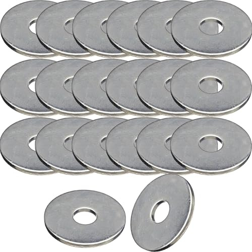 M4 x 16mm Penny Repair Washers, Pack of 20 – A2 304 Stainless Steel DIN 9021 Form G Wide-Form Mudguard Fender Washer for Wood, Metal, Garden, Automotive & DIY