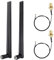 ASHATA Antena Externa WiFi, Cable de Tarjeta de Red inalámbrica 2PCS M.2/NGFF y Antena 2x5DBi para 9560NGW/9260AC/7265AC