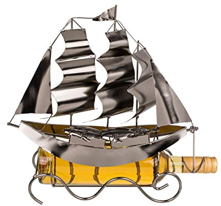 Support bouteille métallique Voilier