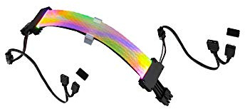 GELID SOLUTIONS Astra RGB 8-Pin – 24 ultrahelle RGB-LEDs – doppelseitige RGB-Beleuchtung – CPU-Stromanschluss – Maße 300 x 20 x 25 cm