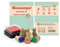 Stemplino Stempelset Leichtathletik - 8 Ministempel aus Holz Plus Stempelkissen, Mini Stempel Set Mix Sport Turnier Sportfest