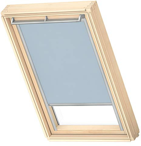 VELUX Original Roof Window Translucent Roller Blind for M08 / M38, Light Blue, with Grey Guide Rail