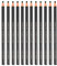 12 Pcs Waterproof Eyebrow Pencil Black Tattoo Eyebrow Color Pen Pencils Lasting Eyebrow Liner Eyeliner for Marking Filling And Outlining Tattoo Makeup (Black)