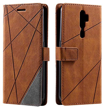 SONWO Coque pour Oppo A9 2020 / Oppo A5 2020, Etui en Cuir PU Portefeuille Housse Fermeture Magnétique und Flip pour Oppo A9 2020 / Oppo A5 2020, avec Fermeture Magnétique, Marron