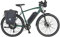 Prophete Entdecker eT300 Trekking E-Bike 28 | Diamantrahmen mit Fahrradtaschen | Damen/Herren/Elektrofahrrad| AEG Hinterradmotor | olivgrün