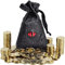 VIIPHA DND Fantasy Münzen 50 Antik Gold Metall Schatzmarken mit Ledertasche - Gaming Loot, Zubehör & Requisiten
