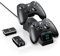BOFFO Controller Charger Station per Xbox 360, Dual Dock di ricarica con 2 batterie ricaricabili da 1200 mAh e un cavo di ricarica