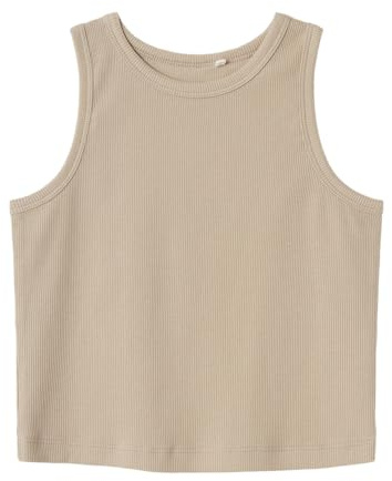 Name IT Mädchen Nkfnakal Sl Crop Noos Tanktop, Pure Cashmere, 146-152 EU