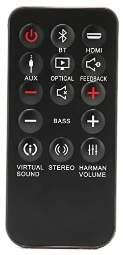 ASHATA Remote Control for JBL Soundbar, Replacement Remote Controller for JBL Cinema Soundbar SB250, CR2025 Needed (not Included)