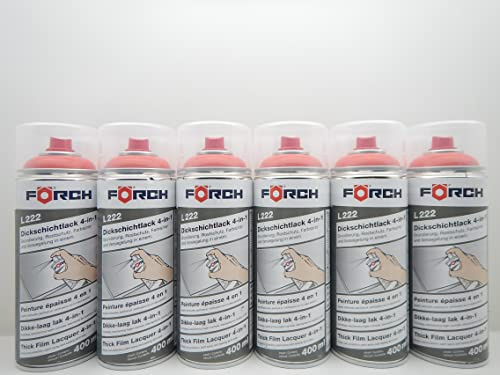STANDOX 4 in 1 RAL 2002 BLUTORANGE ORANGE DICKSCHICHTLACK LACK SPRAY SPRAYDOSE 400ML (6)