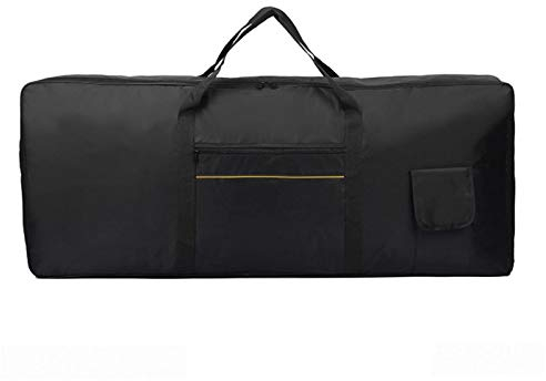 DASNTERED 61 Keys Keyboard Case for 61 Keys Keyboard and Electric Piano, Electric Keyboard Bag Piano Gig Bag | Waterproof 420D Oxford Cloth Electric Piano Padded Case(Black)