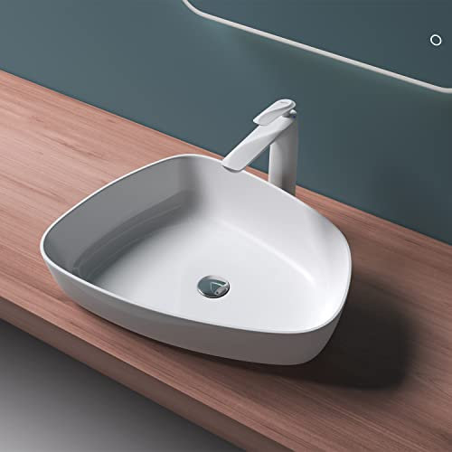 Durovin Bathrooms Luxurious Stone Resin Bathroom Basin - Countertop Bathroom Sink - 511 x 387mm (WXD)