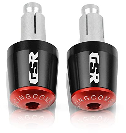 Goupi Motorrad Griff endkappe Für Suzuki GSR 600 400 750 GSR750 GSR600 GSR400 CNC 22MM Motorradzubehör Lenkergriffe Lenkerkappe Endstopfen