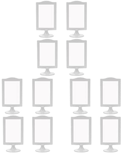 DOITOOL Doppelseitiger Bilderrahmen Stehend Tabletop Fotorahmen Für Schreibtisch Tischplatte Regal Und Zähler Schützt Fotos Und Präsentiert Sie Klar 12 Stück