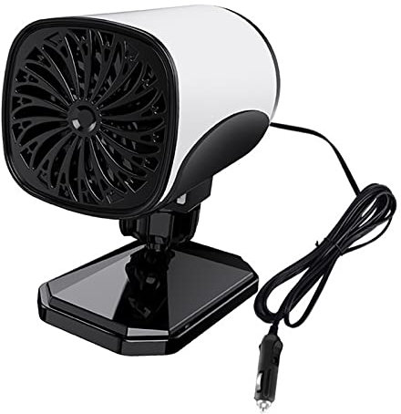 12V/24V Descongelador de parabrisas Multifuncional 2-en-1 Máquina de calefacción de ventilador Rotación de 360 grados para viajes autónomos