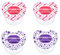 Wee Baby (Pack de 4) Tétine pour bébé | Tétine de dentition durable et attrayante avec tétine orthodontique en silicone pour des dents saines | Tétine pour nouveau-né avec trous d’aération