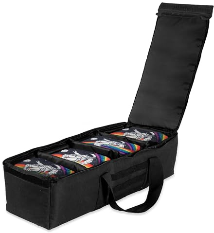 Play Platoon Cornhole Bag Carrying Bag, with 4 Separation Pouches, Black
