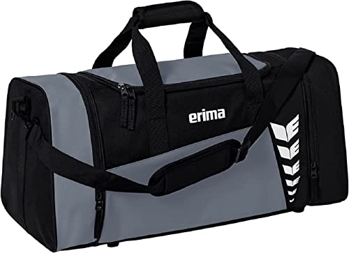 Erima Unisex Six Wings geräumige Sporttasche (7232301), Slate Grey/schwarz, L