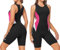 DIFOS Triathlon-Anzug für Damen, Einteiler, ärmellos, Tri-Anzug, schnelltrocknend, 3D-gepolstert, athletischer Badeanzug, Abnehmen, Radfahren, Laufen, Pink, XS