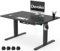 Devoko Höhenverstellbarer Schreibtisch 140x80cm mit Typ-C Ladeanschluss, Schreibtisch Höhenverstellbar Elektrisch, Mobiler Elektrisch Computertisch mit Kabel Management Tray, Schwarz