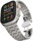 CHANCHY Cinturino in acciaio inossidabile compatibile con Apple Watch Ultra 2 Band 49 mm, 45 mm, 44 mm, 42 mm, cinturino in metallo per iWatch serie 9/8/7/6/5/4/3/2/1/SE/SE2/Ultra/Ultra 2, unisex, in