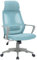 TRISENS Bürostuhl mit Lordosenstütze im Netzstoff-Design Schreibtischstuhl mit Wippfunktion ergonomischer Drehstuhl mit Einer verstellbaren atmungsaktiven Rückenlehne, Farbe:Grau/Blau