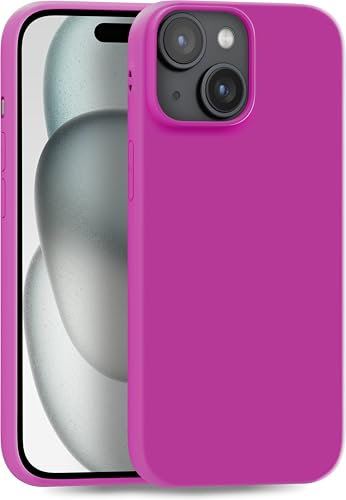 MyGadget Cover per iPhone 15 - Custodia Protettiva in Silicone Morbido – Case TPU Flessibile - Ultra Protezione Antiurto & Antigraffio - Rosa opaco
