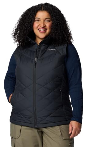 Columbia Womens Heavenly II Insulated Puffer Vest, Black, Small