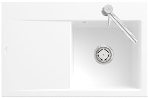 Villeroy & Boch Subway Style 45 Stone White - 3347 01 RW Keramikspüle Handbetätigung