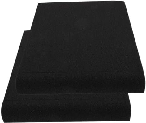 CIMAXIC 2pcs Sound Absorbing Sponge Pad for Subwoofer Acoustic Isolation for Speakers Noise Dampening Foam Shockproof for Studio Monitors
