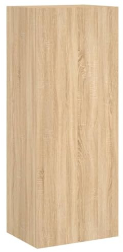 vidaXL TV Wandschrank, TV Schrank mit viel Stauraum, Wandmontage Fernsehschrank Regal, Hängeschrank TV Möbel, Modern, Sonoma-Eiche Holzwerkstoff