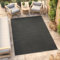 TAPISO Mono Teppich Kurzflor Indoor Outdoor UV-beständig Dunkelgrau Einfarbig Wohnzimmer Schlafzimmer Kinderzimmer Modern Design ÖKO-TEX 200 x 300 cm