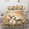 YELDAN Bettwäsche 135x200 REH, Tiere Bettbezug, Bettwäsche-Sets 2 teilig, Weich & Bügelfrei Mikrofaser Wendebettwäsche und 1 Kissenbezug 80x80 mit Umschlag